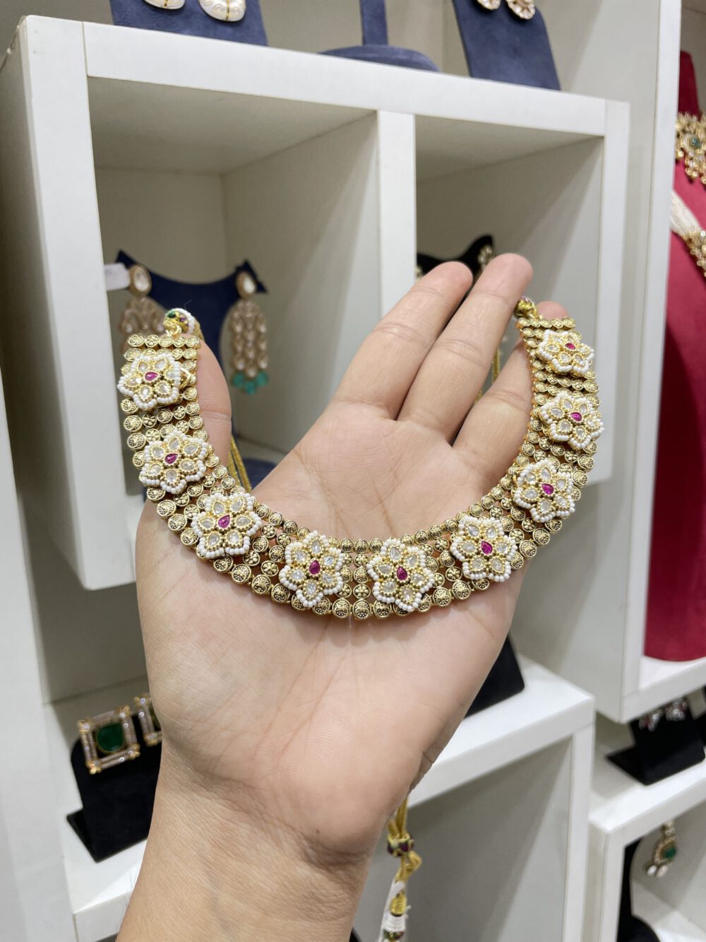 Antique Gold Necklace Set #45305