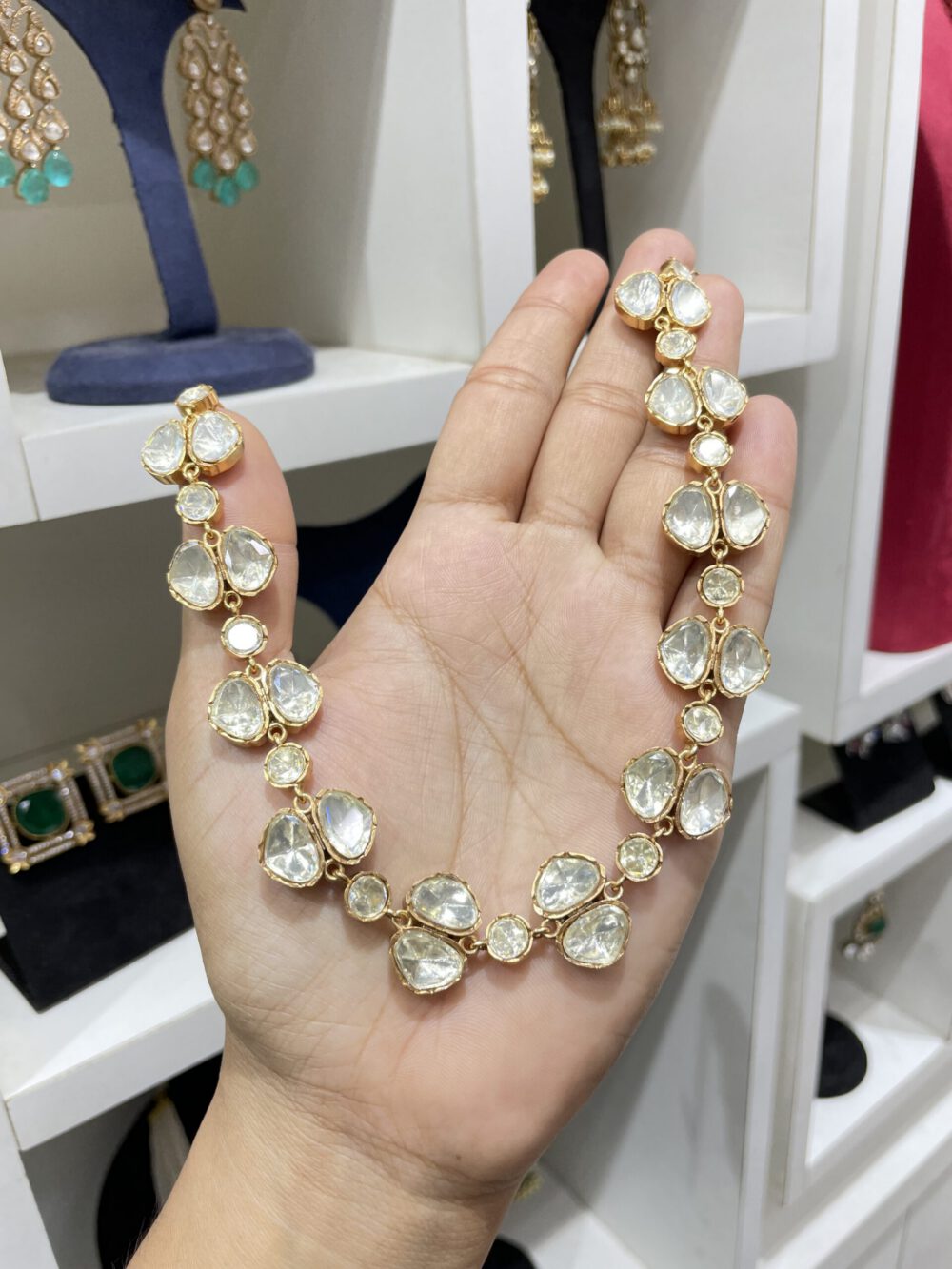 Moissanite & Polki Set #48705