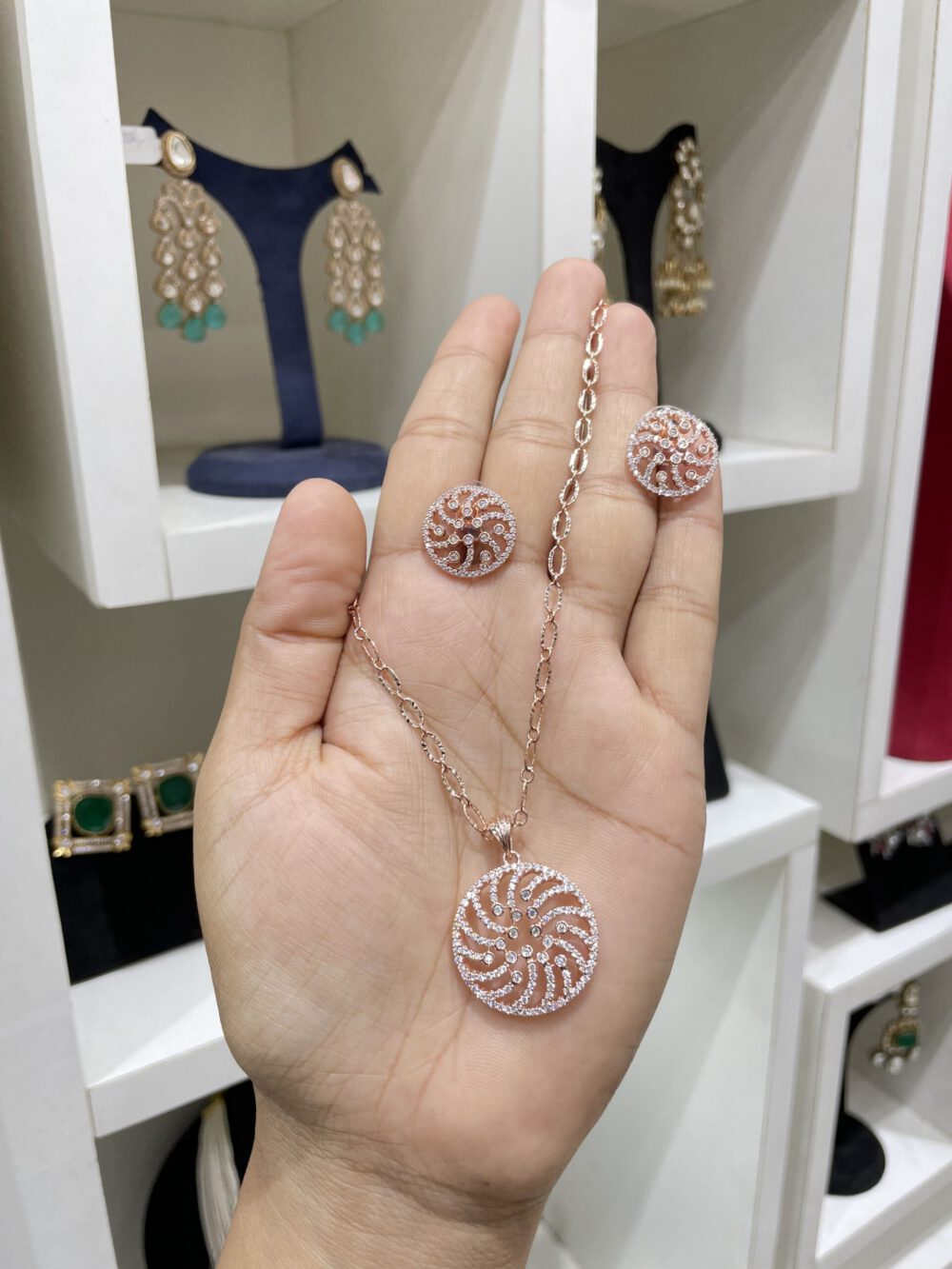 Diamond Chain Pendant Set #50160