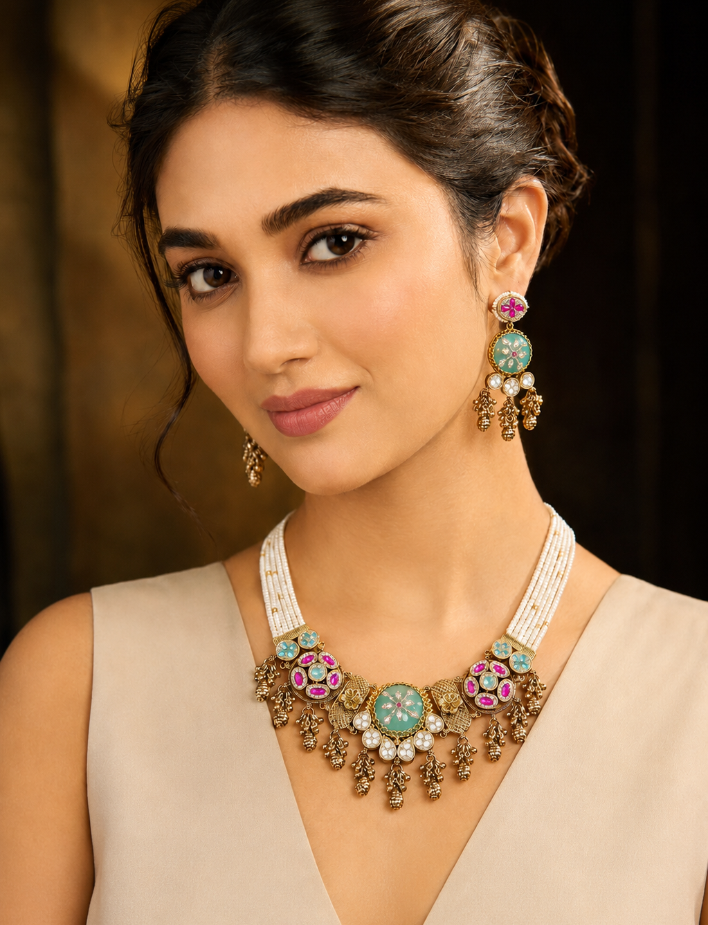 antique-gold-necklace-set