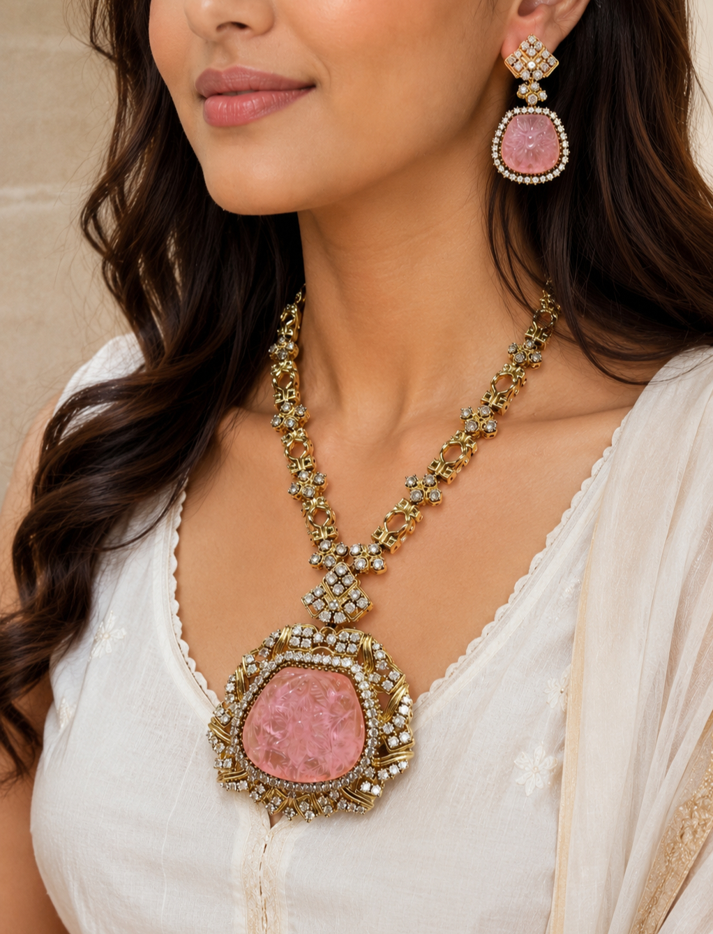 polki-statement-long-set