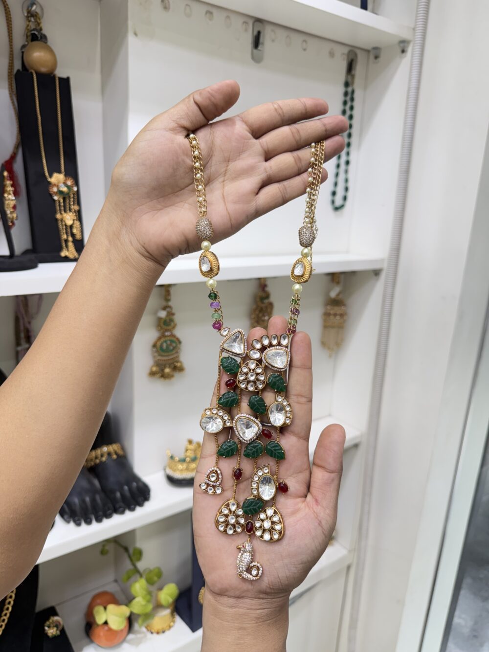 Polki & statement long set # 48711