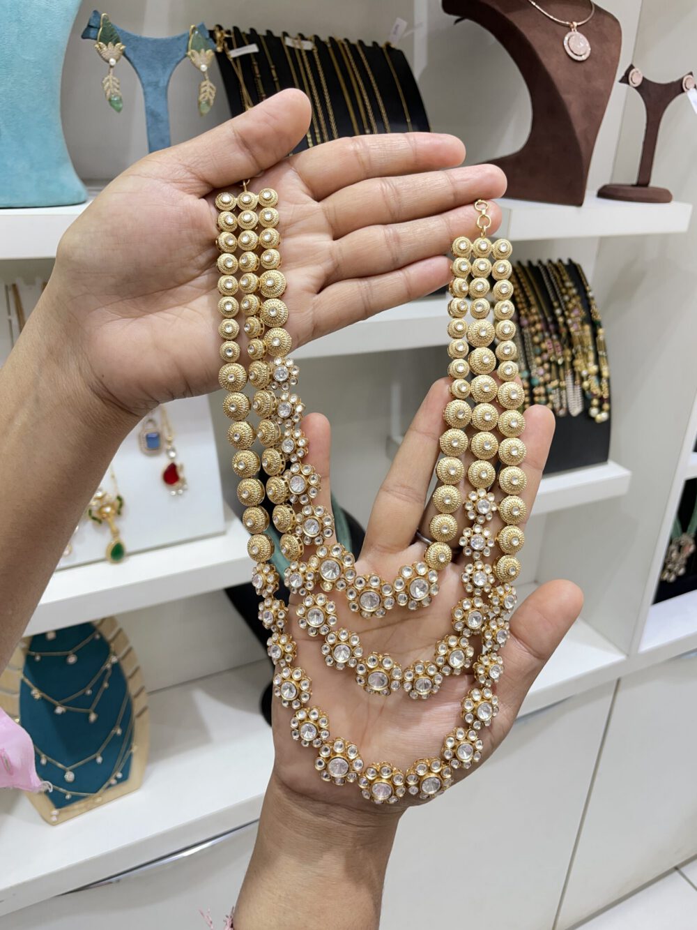 Polki & Statement Long Set #46373