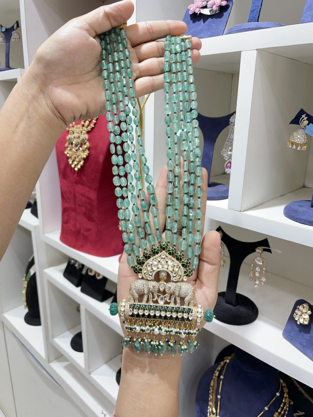 Polki & Statement Long Set #47136